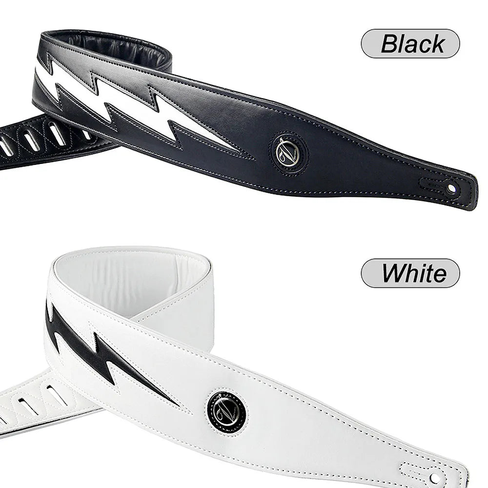 Lightning bolt guitar strap