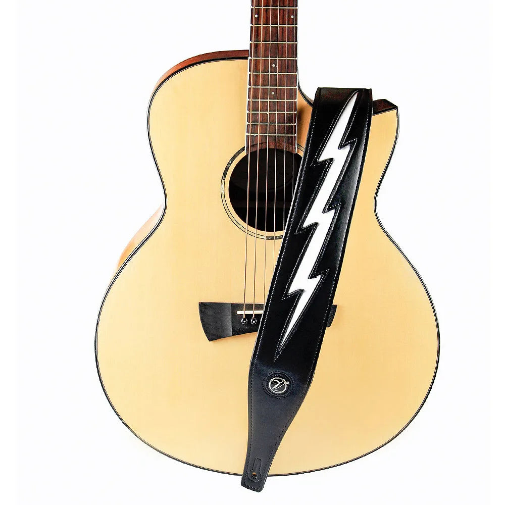 Lightning bolt guitar strap