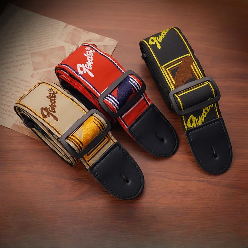 Custom Fender guitar straps