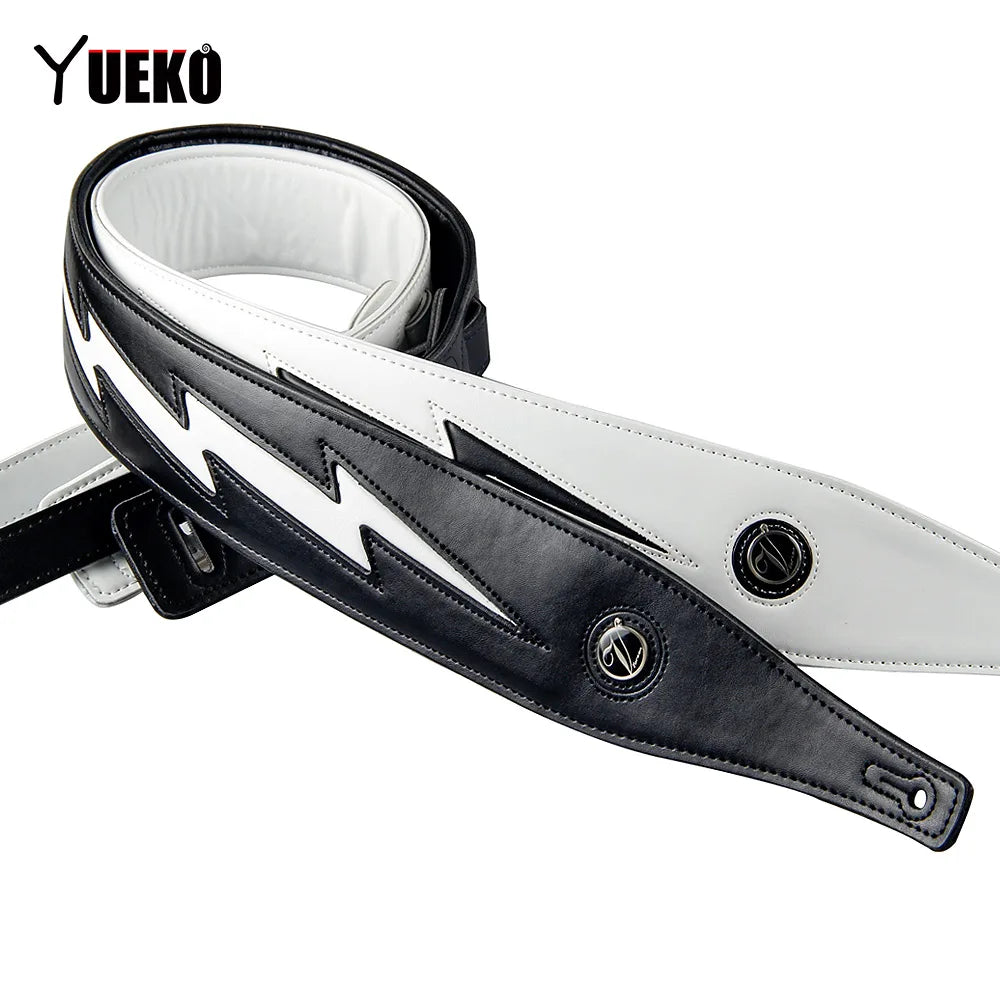 Lightning bolt guitar strap