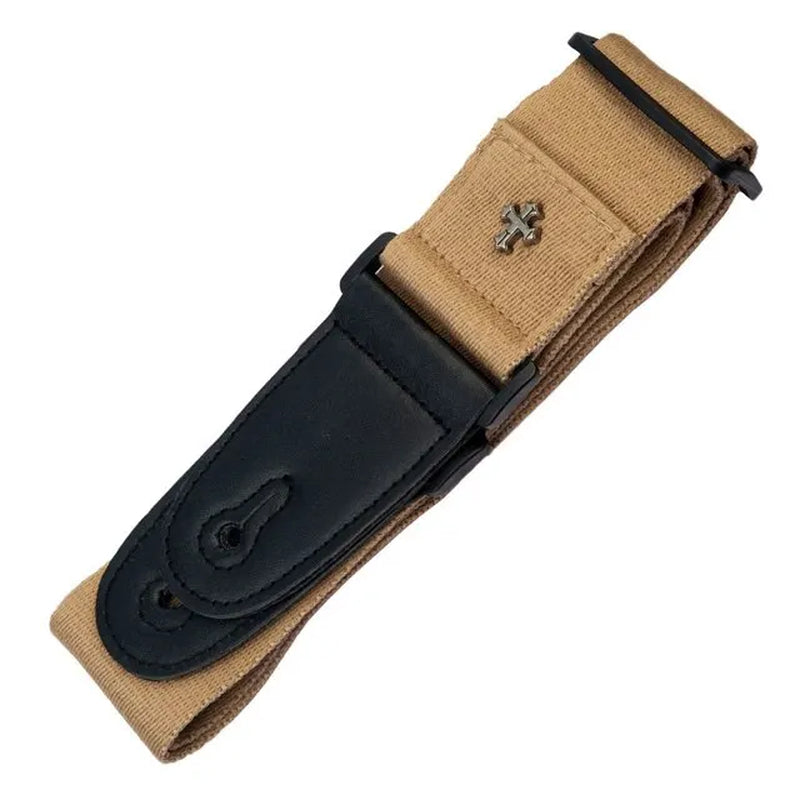 Cross style guitar strap