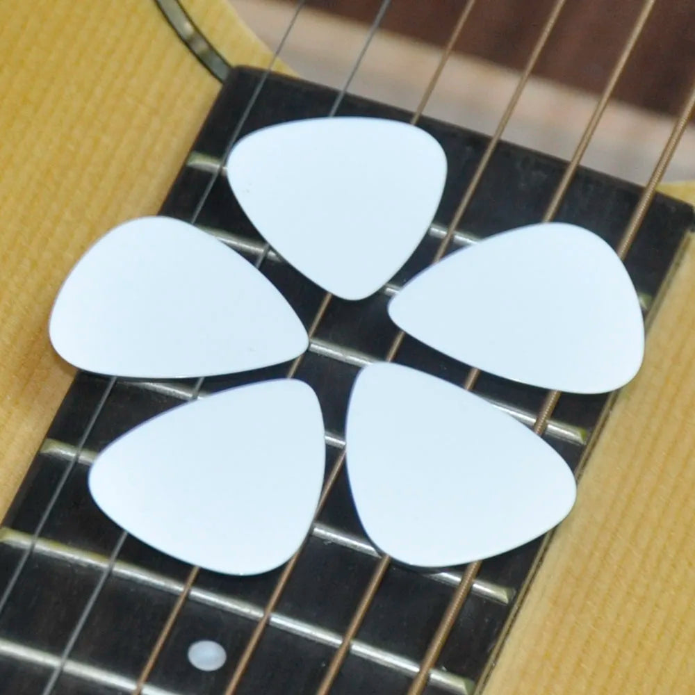 Wholesale Lots of 500Pcs Solid White Celluloid Guitar Picks Plectrums 0.46Mm / 0.71Mm / 0.96Mm / 1.5Mm
